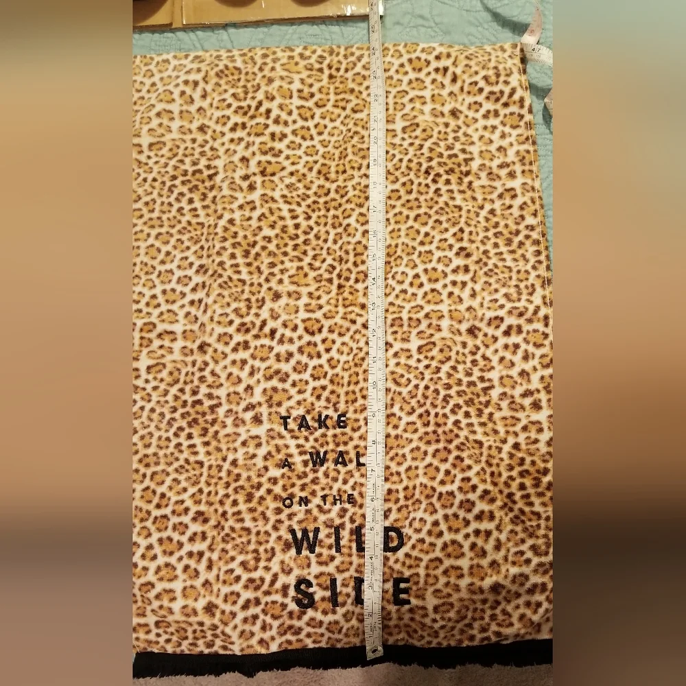 Cheetah Animal Print Bath Hand Towel